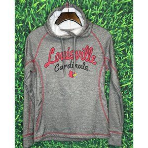 Louisville Cardinals UL Long Sleeve Hoodie Sweatshirt Women’s Small Gray ACC